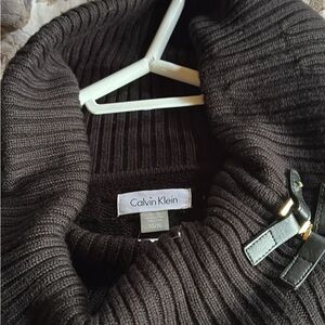 Calvin Klein Black Knit Sweater Dress